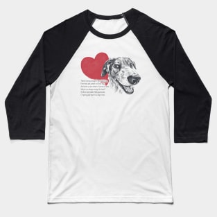 Border Collie Heart Baseball T-Shirt